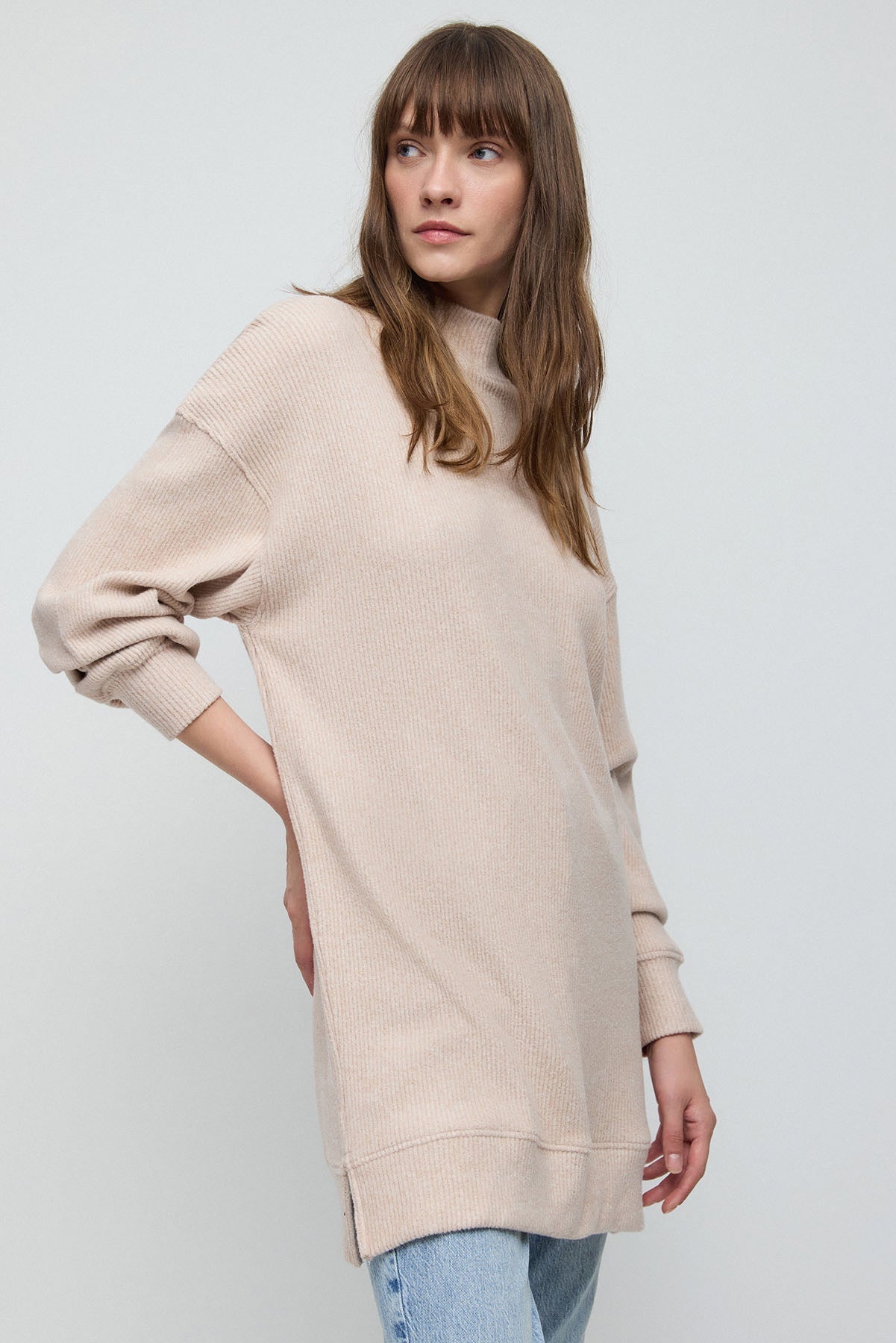 Rollkragenbluse