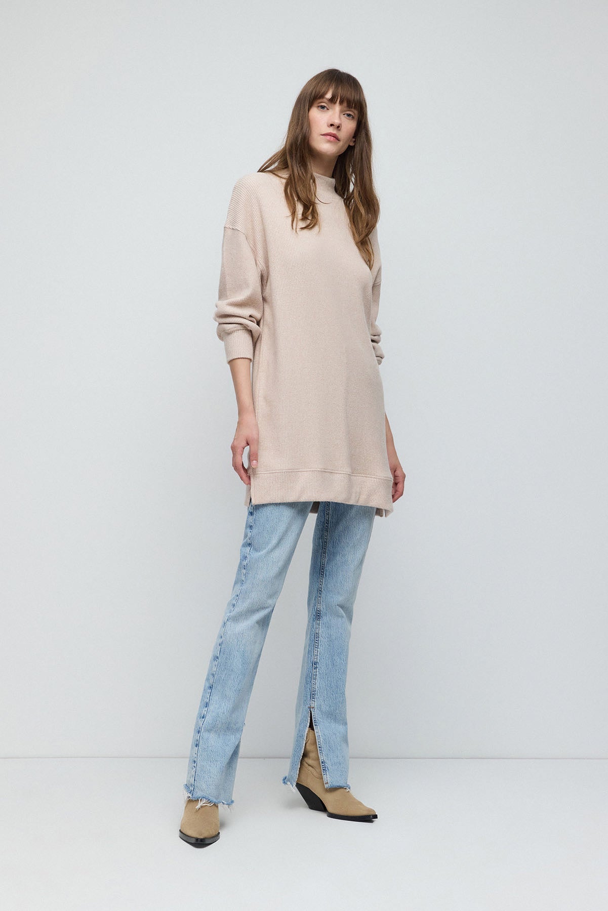 Rollkragenbluse