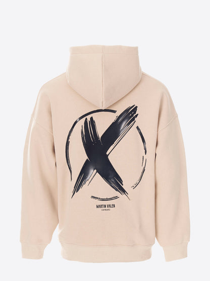 MenX-Mark Herren Kapuzenpullover - Bej (Groß)