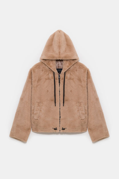 Kapuzenjacke mit Reißverschluss