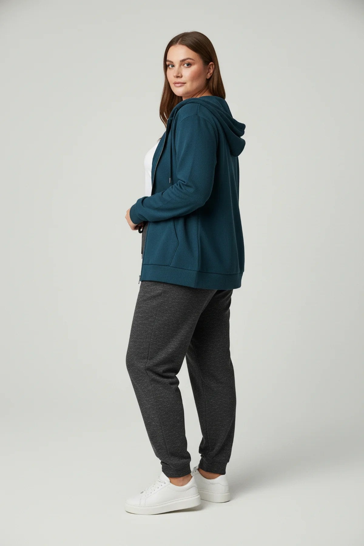 Jogginghose mit elastischem Bund und Kordelzug