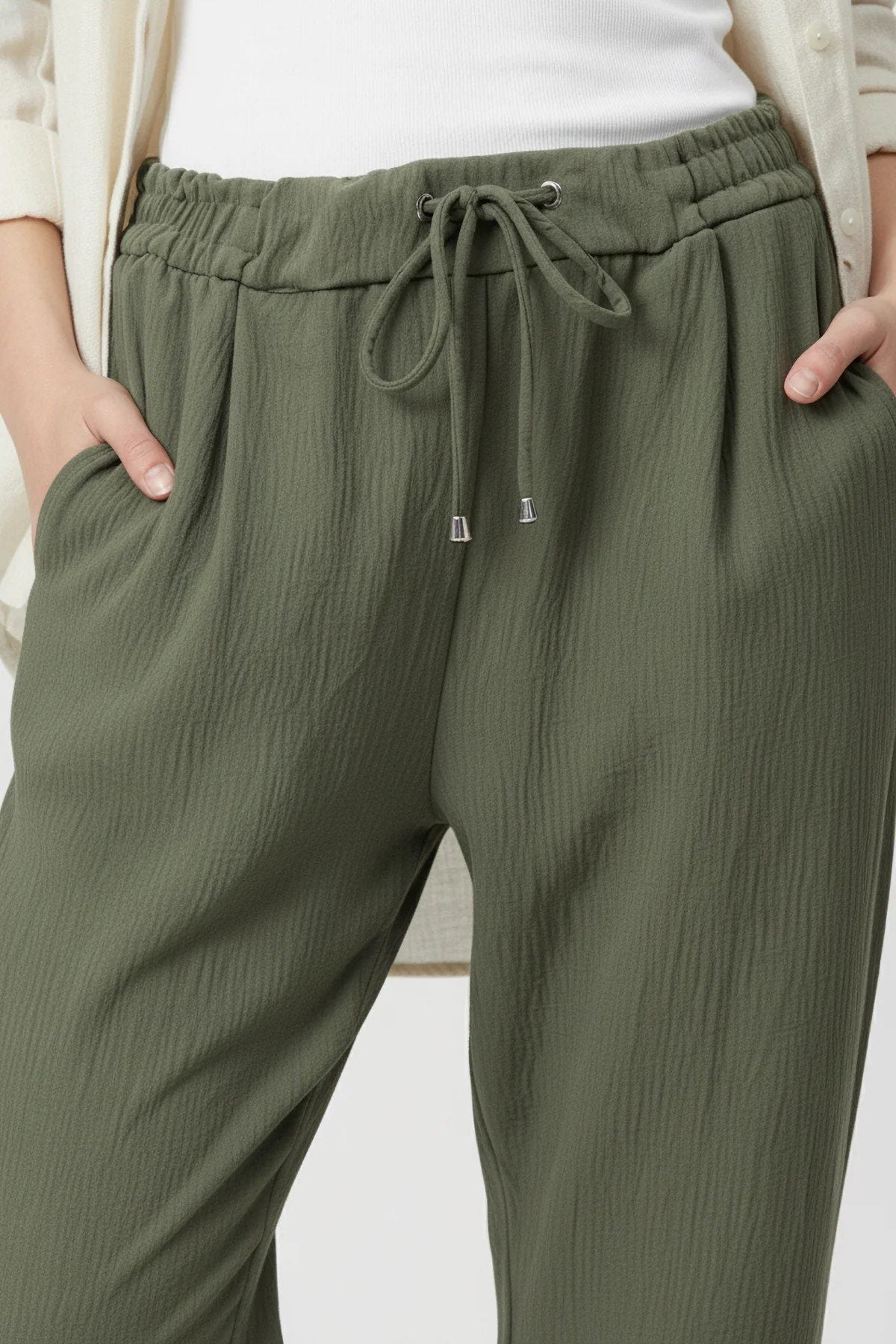 Elastische Sommerhose Knöchellang