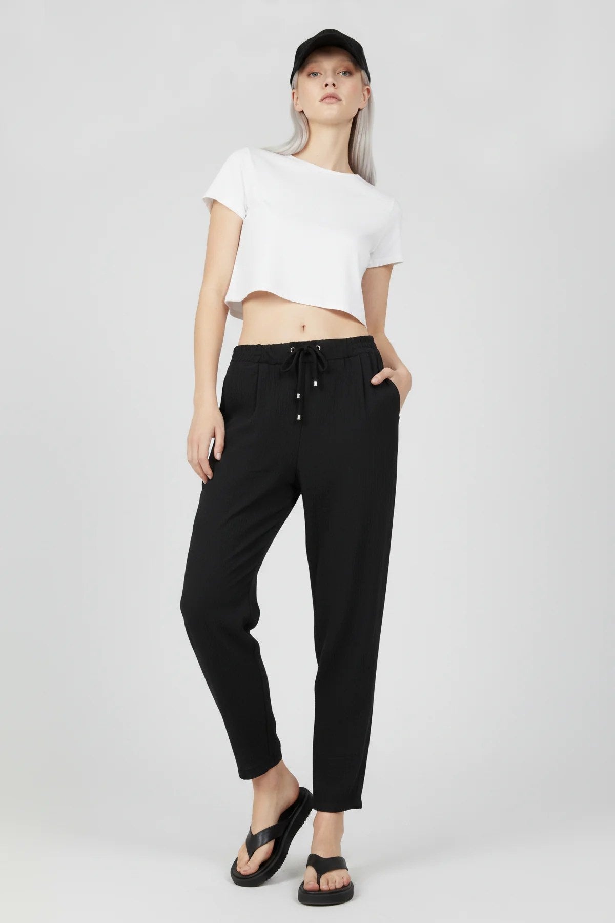 Elastische Sommerhose Knöchellang