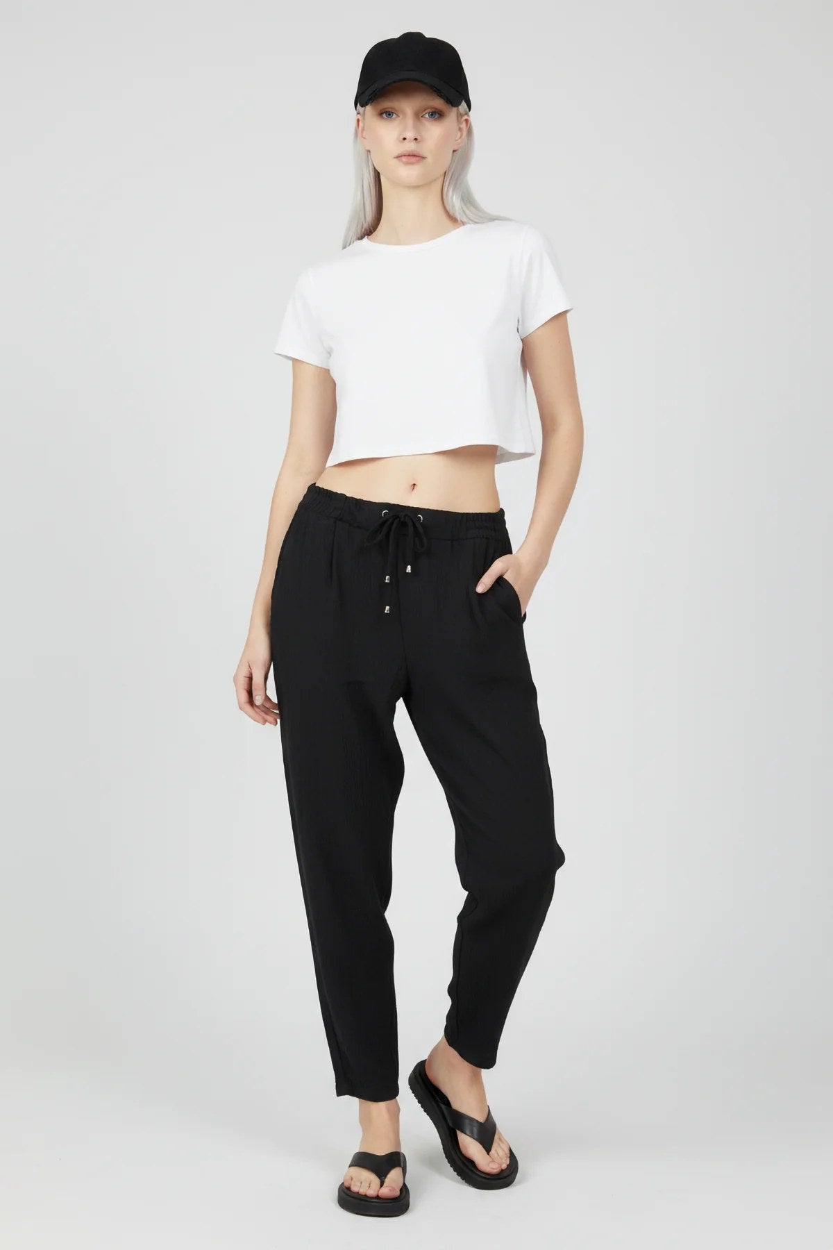 Elastische Sommerhose Knöchellang