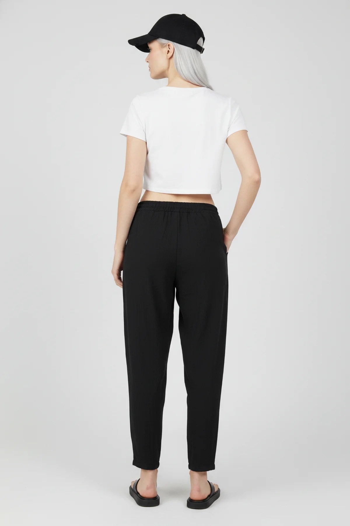 Elastische Sommerhose Knöchellang