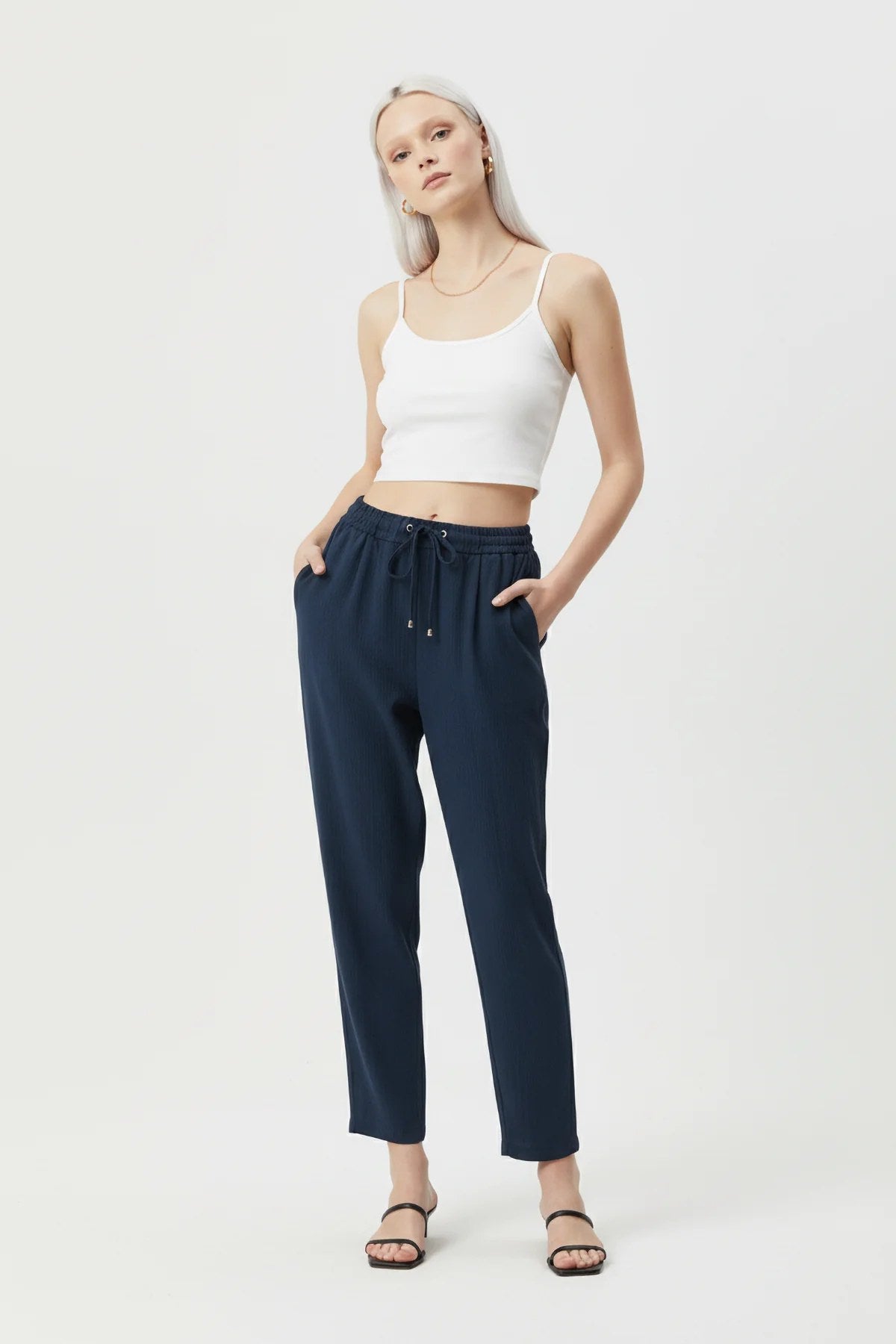 Elastische Sommerhose Knöchellang