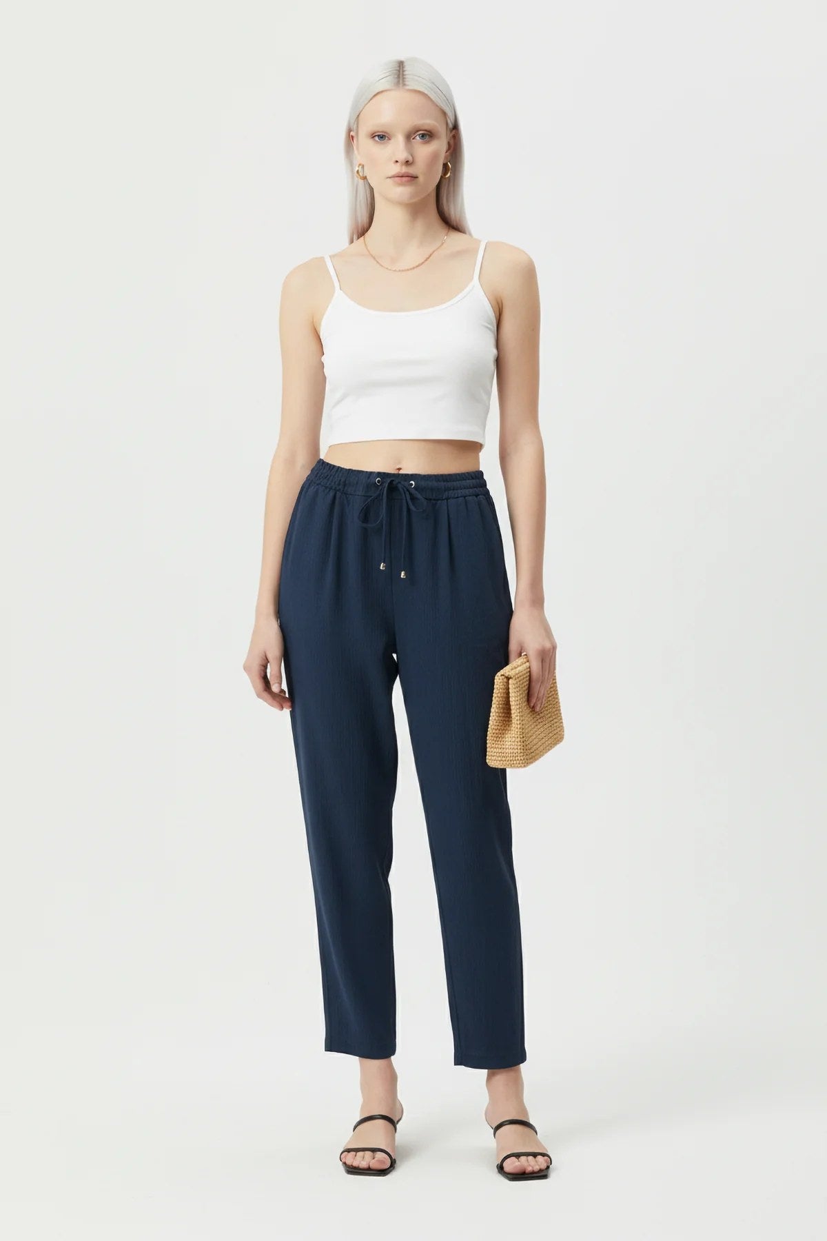 Elastische Sommerhose Knöchellang