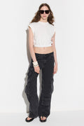 Bluse mit elastischem Bund