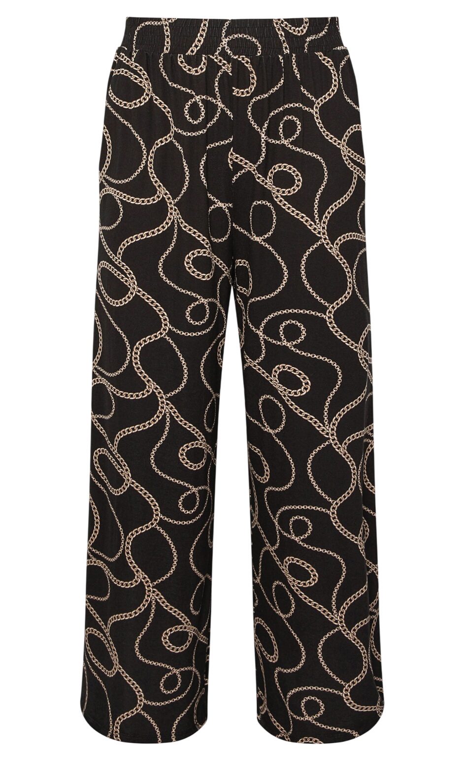 Bedruckte Viskosehose mit Taschen