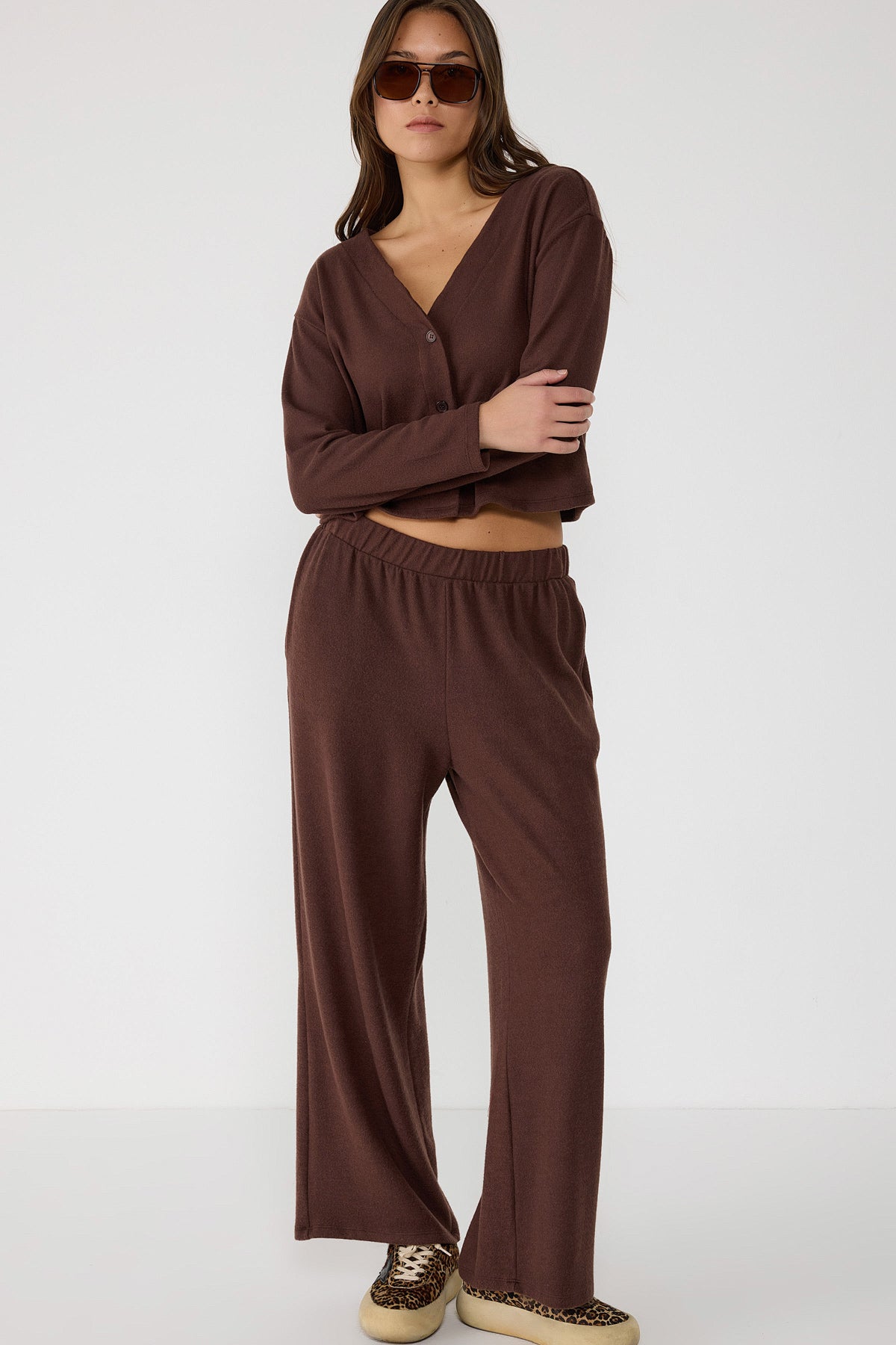 Hose mit elastischem Bund und Taschen