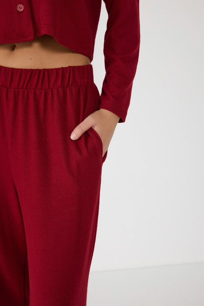 Hose mit elastischem Bund und Taschen