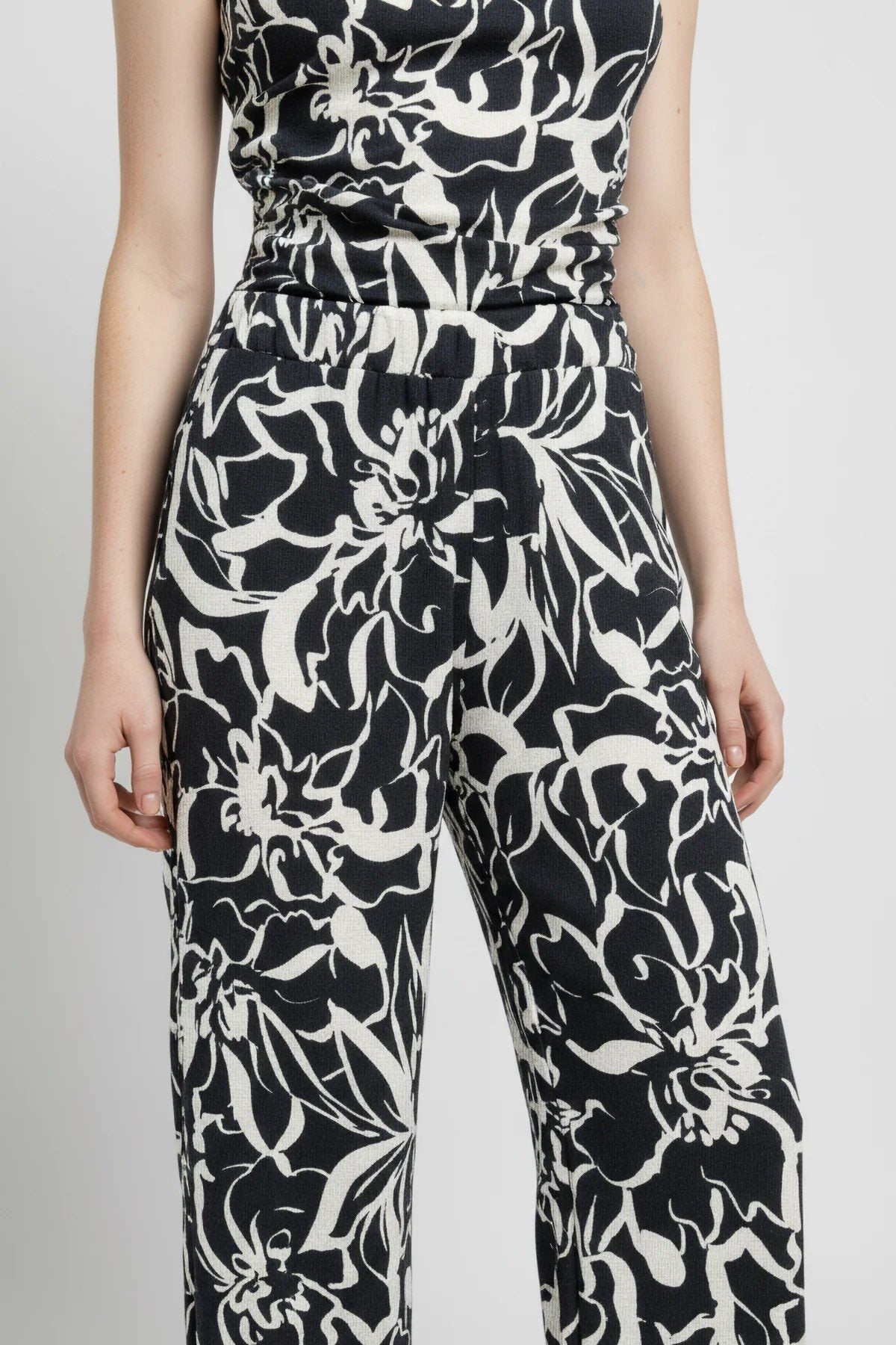 Elastische Weite Hosen mit Bund