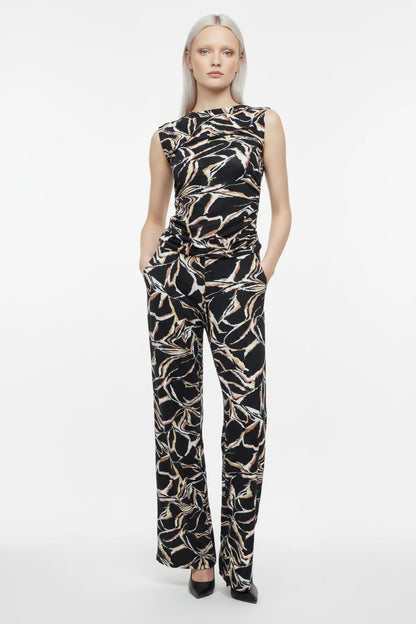 Elastische Weite Hosen mit Bund