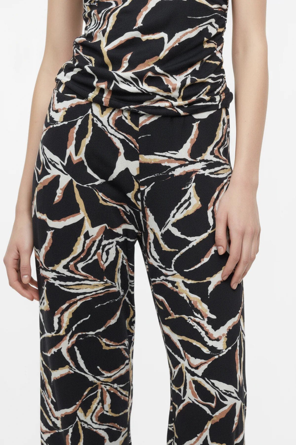 Elastische Weite Hosen mit Bund