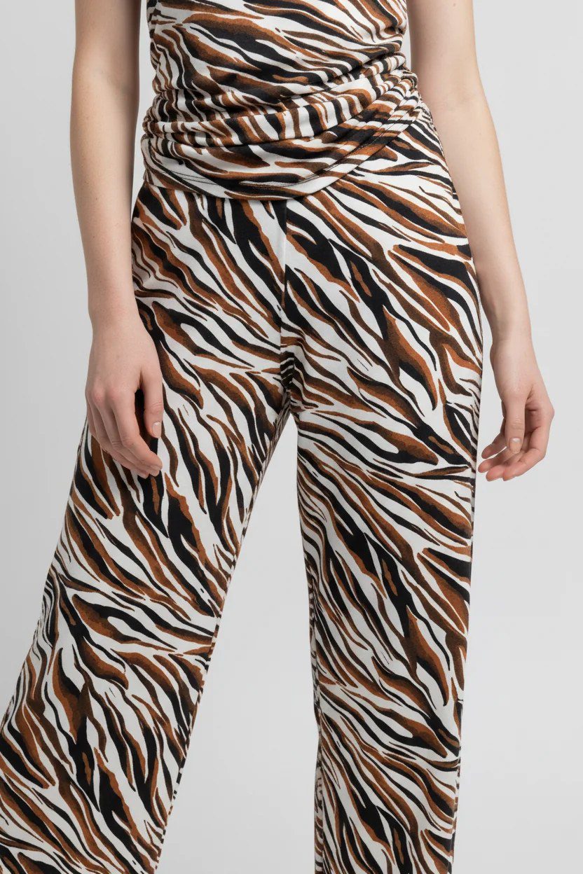 Elastische Weite Hosen mit Bund