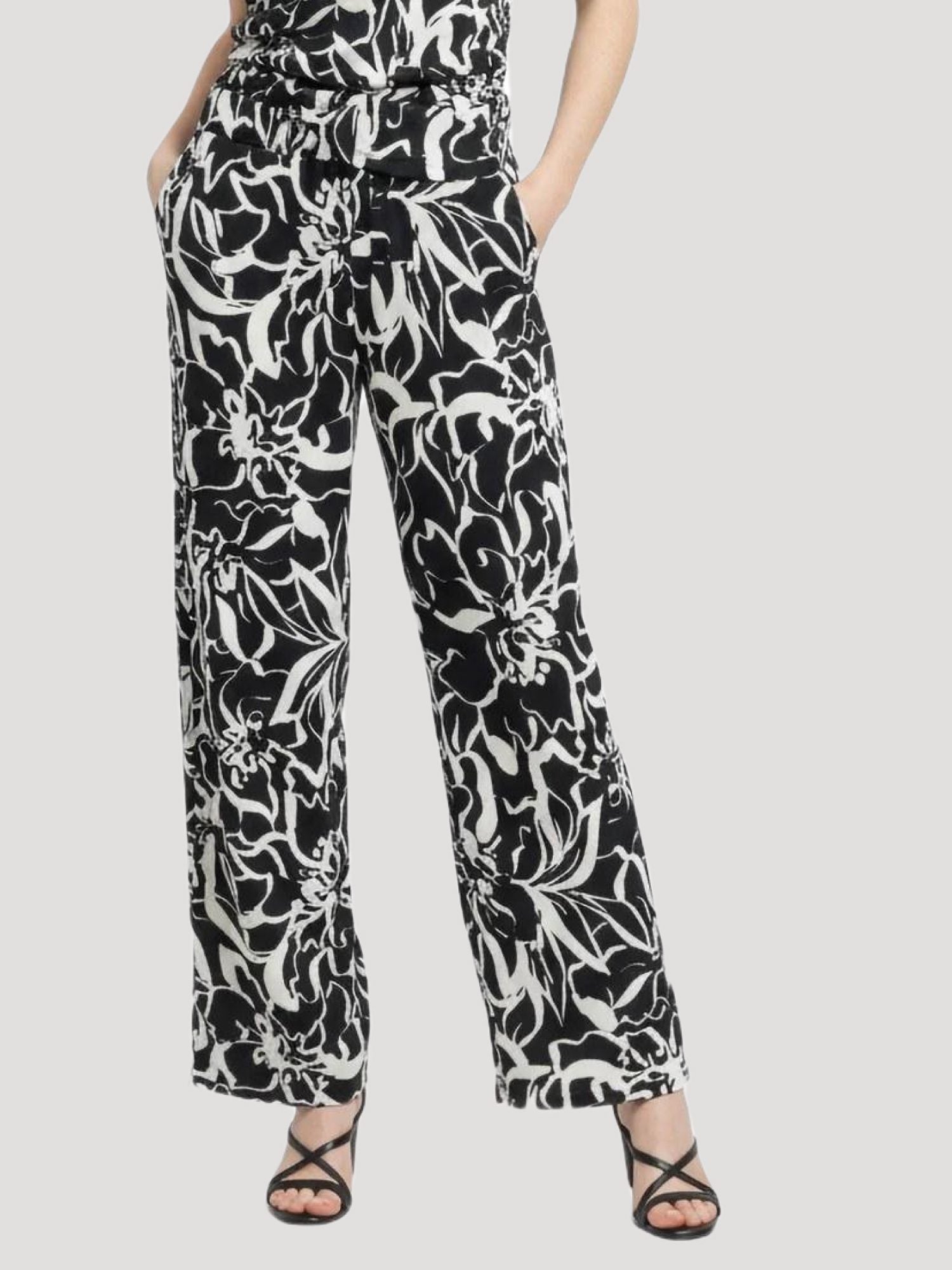 Elastische Weite Hosen mit Bund
