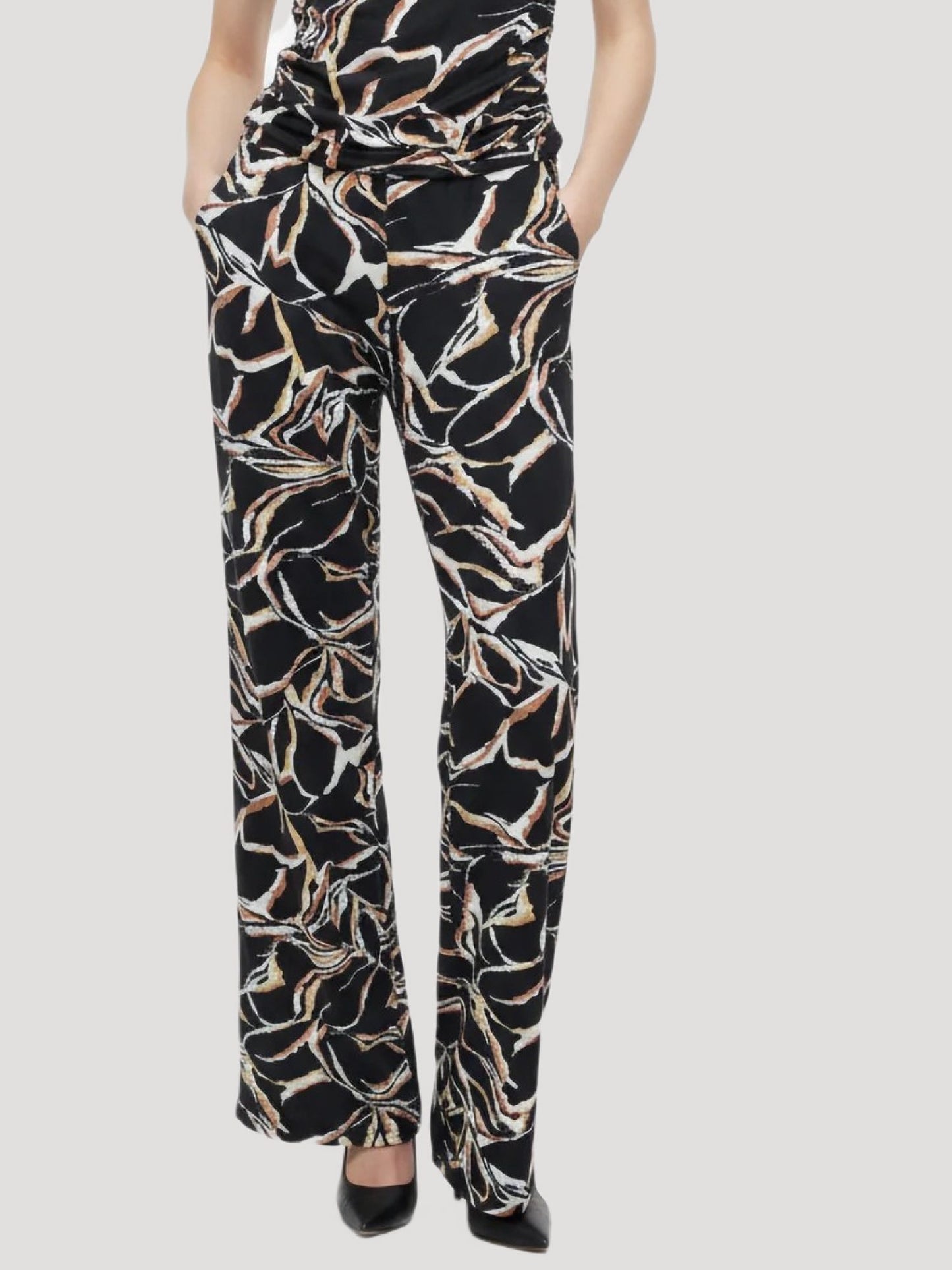 Elastische Weite Hosen mit Bund