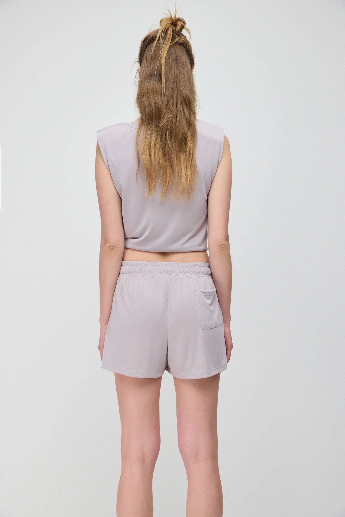 Shorts mit elastischem Bund und Seitentaschen