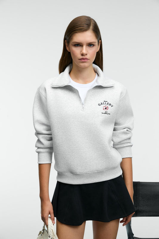 Belle Damen Sweatshirt mit Zip