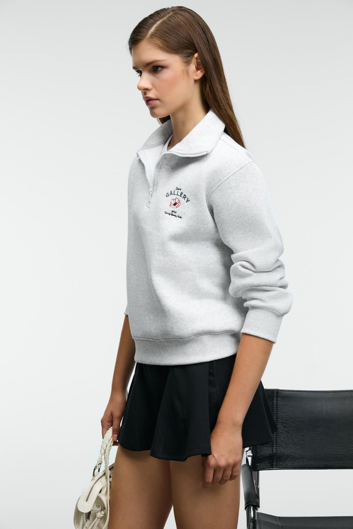Belle Damen Sweatshirt mit Zip