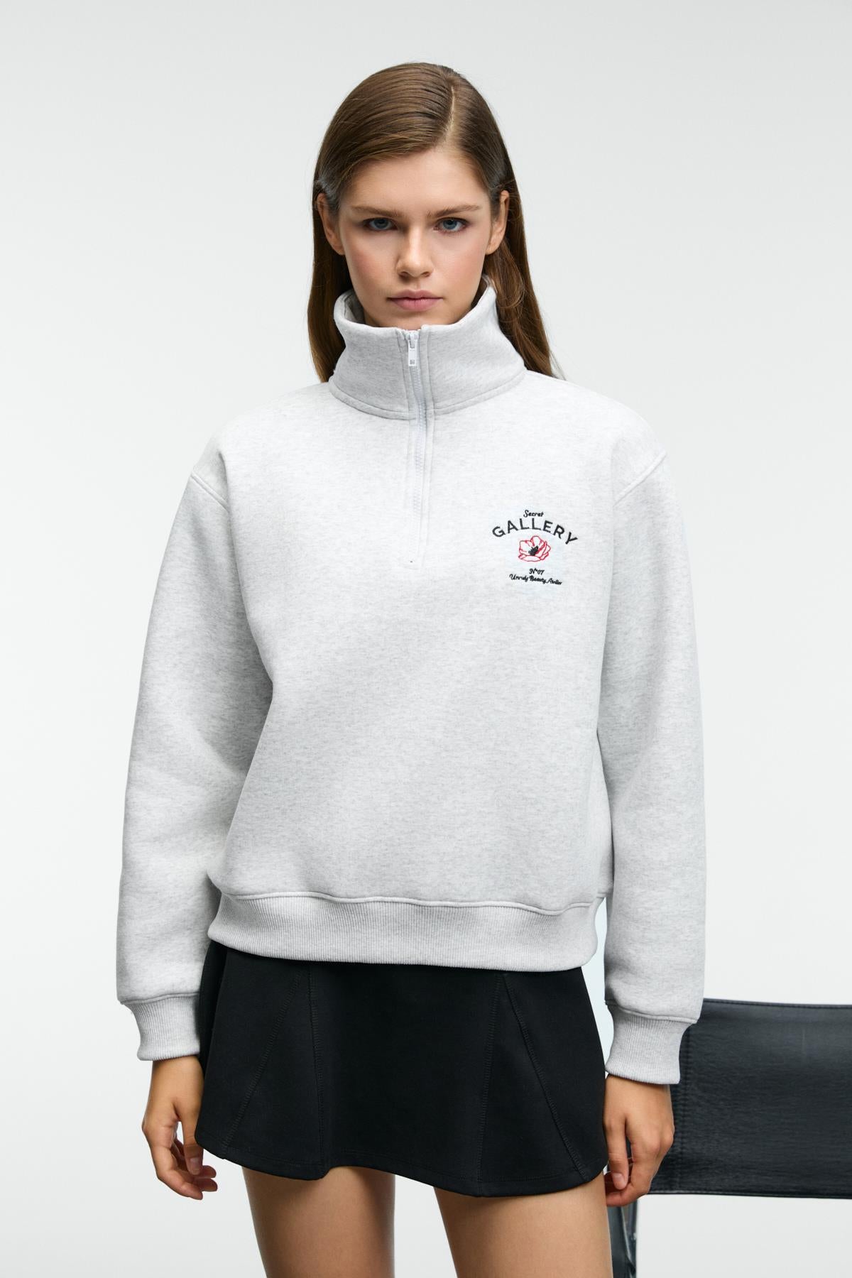 Belle Damen Sweatshirt mit Zip