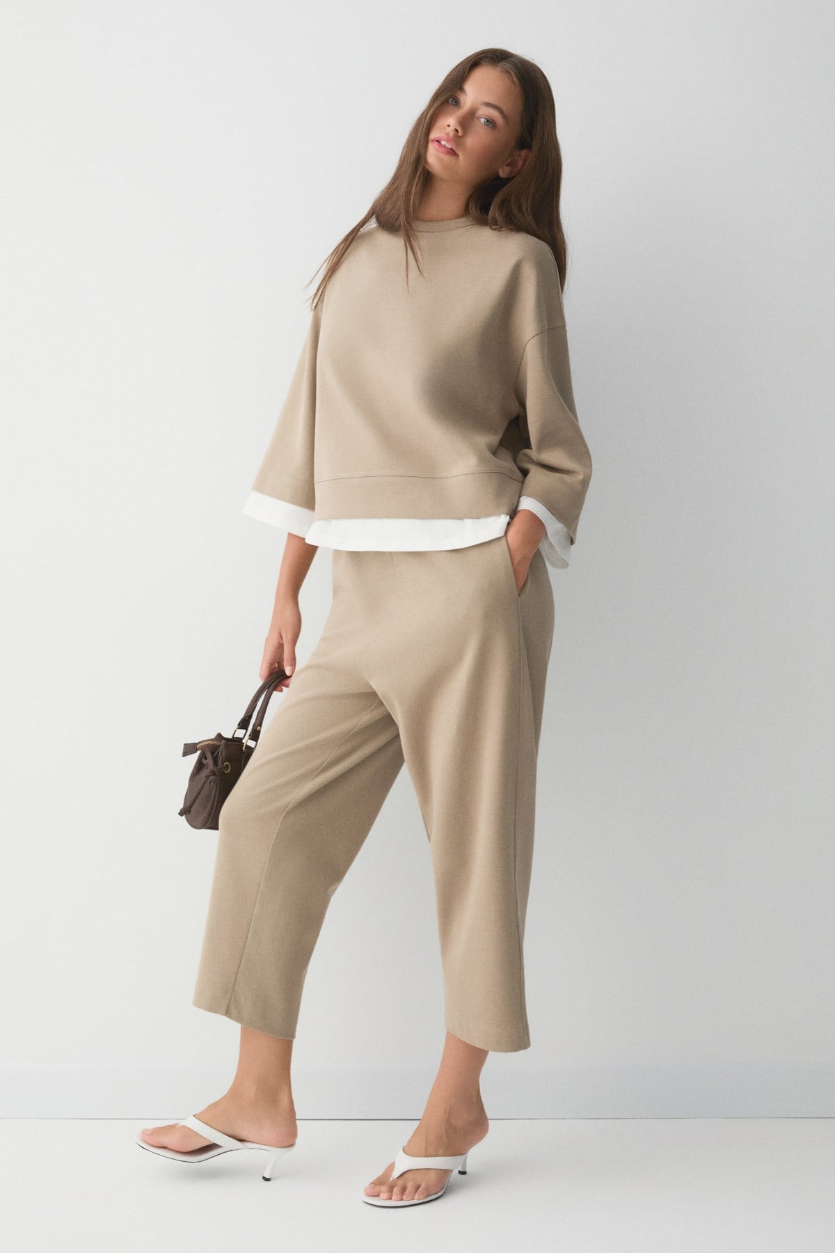 BENGONIA Damen Strick Oversize Set