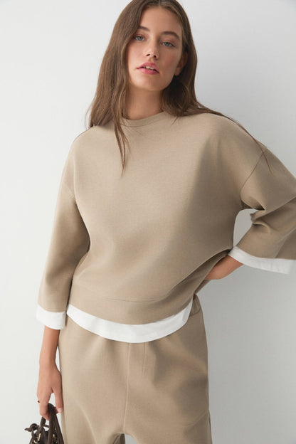 BENGONIA Damen Strick Oversize Set
