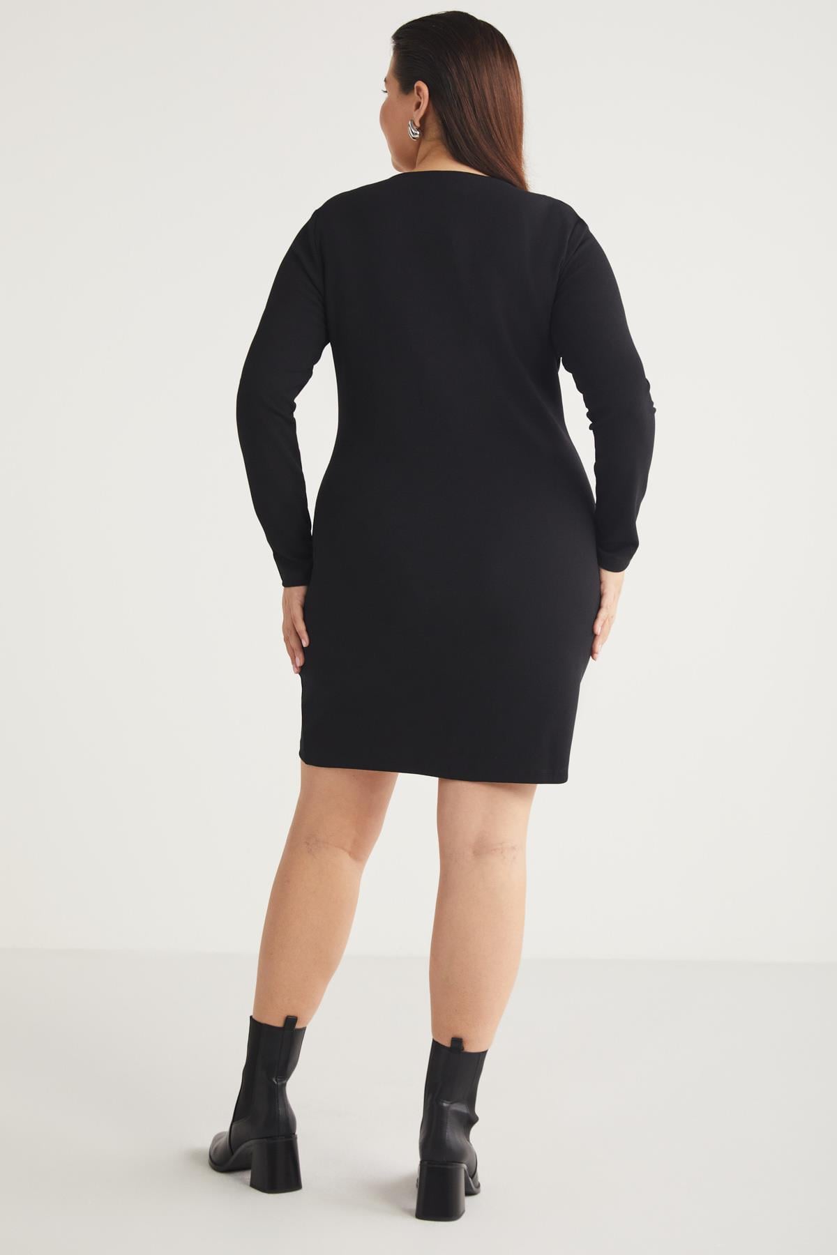 BESSIEBB Große Größen Strickkleid