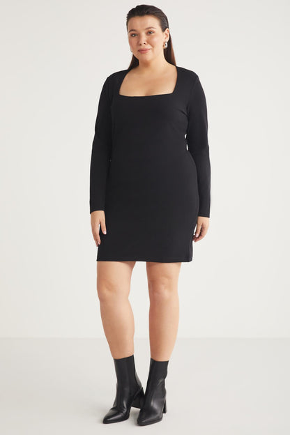 BESSIEBB Große Größen Strickkleid