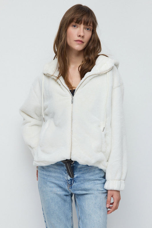 Fleecejacke mit Reißverschluss