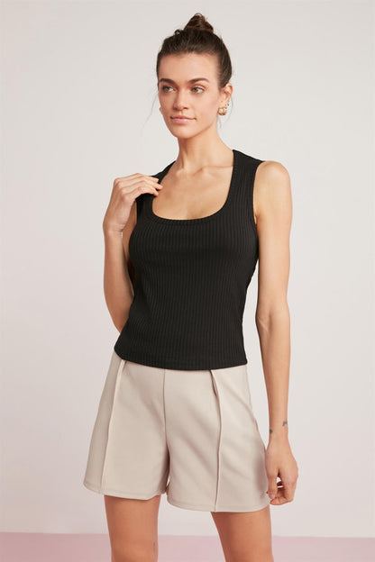 BIANA Damen Rippen Slim Fit Weste