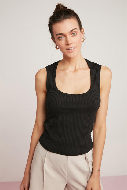 BIANA Damen Rippen Slim Fit Weste