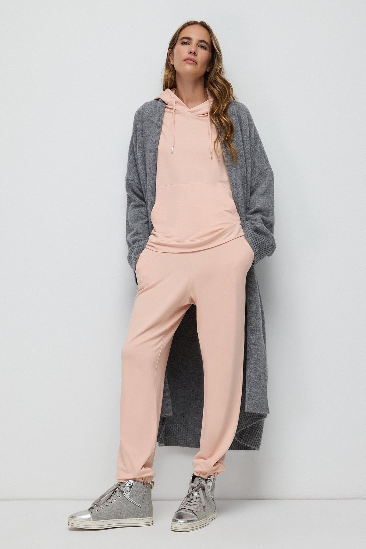 Jogginghose mit elastischen Bündchen an den Knöcheln