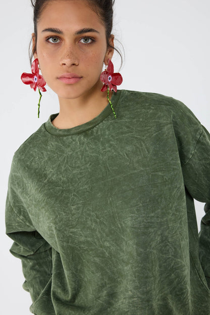 Basic-Sweatshirt mit Rundhalsausschnitt