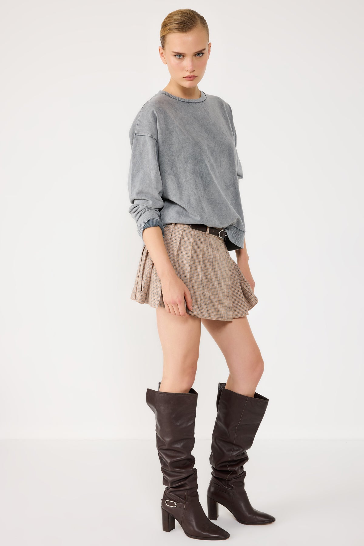 Sweatshirt mit Rundhalsausschnitt