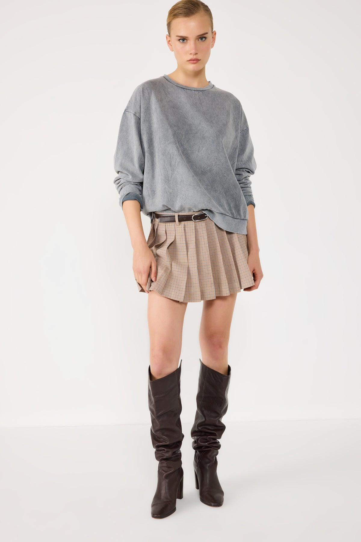 Sweatshirt mit Rundhalsausschnitt
