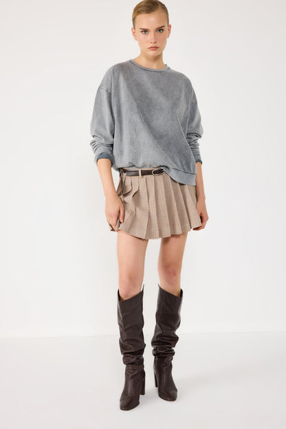 Sweatshirt mit Rundhalsausschnitt