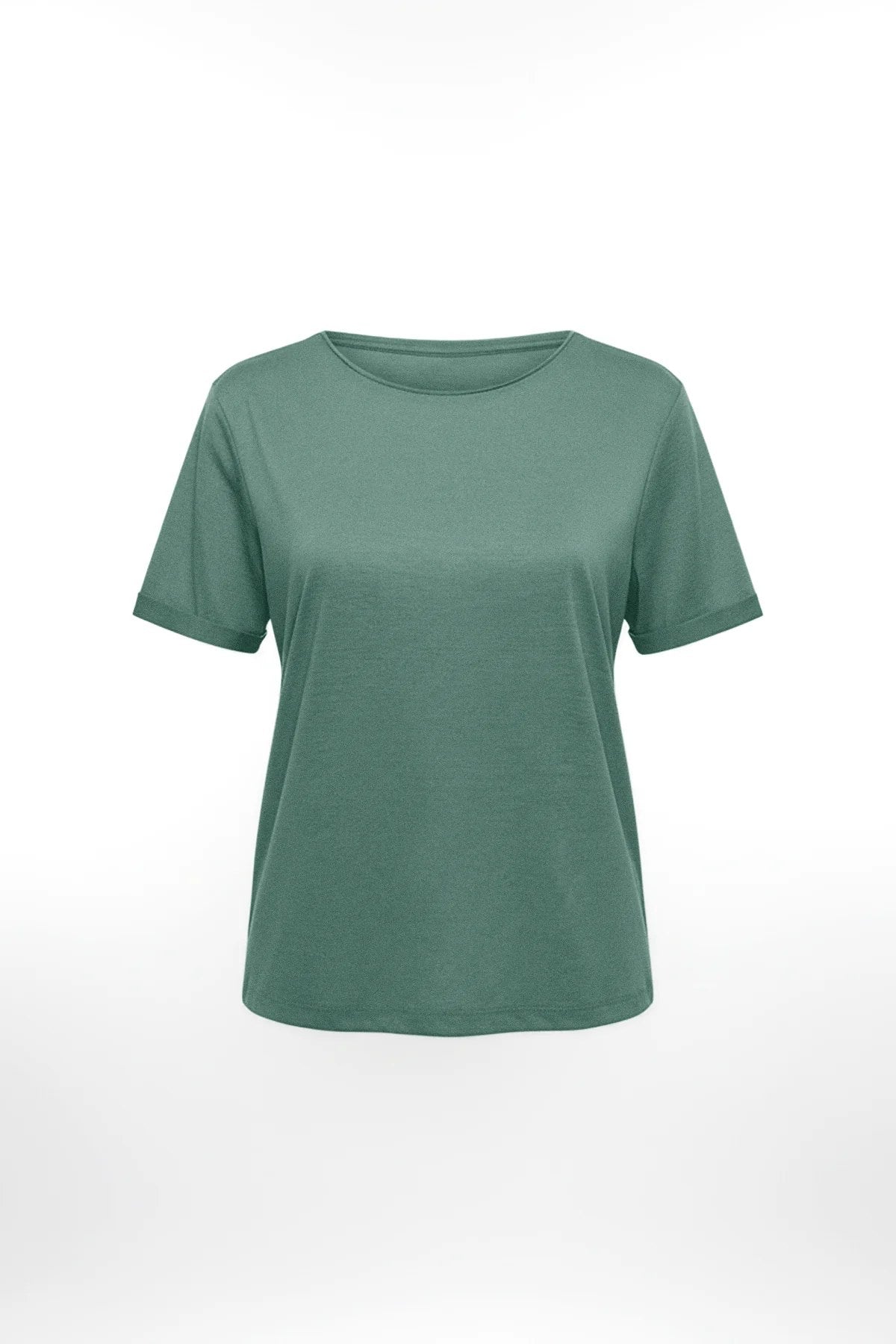 Crew-Neck Basic Kurzarm T-Shirt