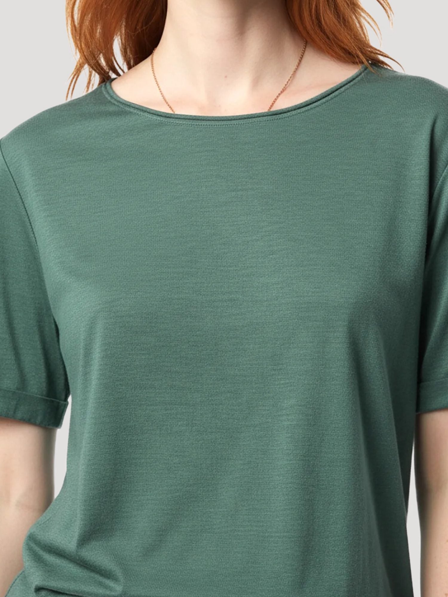 Crew-Neck Basic Kurzarm T-Shirt