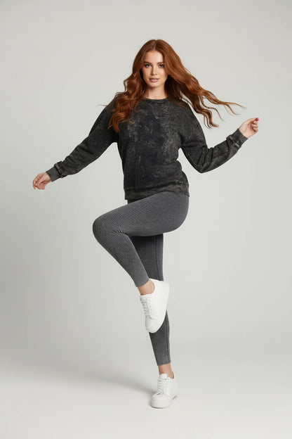 Basic-Sweatshirt mit Rundhalsausschnitt