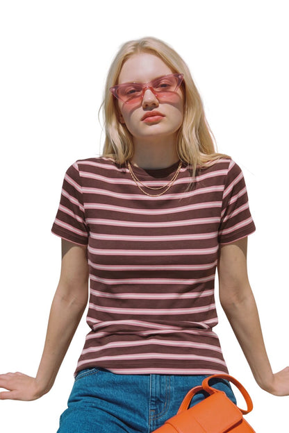 Basic T-Shirt mit Rundhalsausschnitt