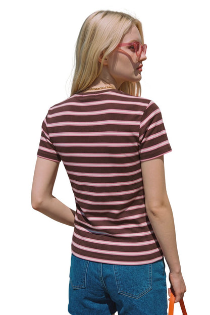 Basic T-Shirt mit Rundhalsausschnitt