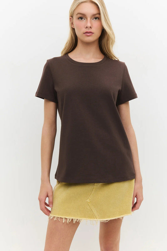 Basic-T-Shirt mit Rundhalsausschnitt
