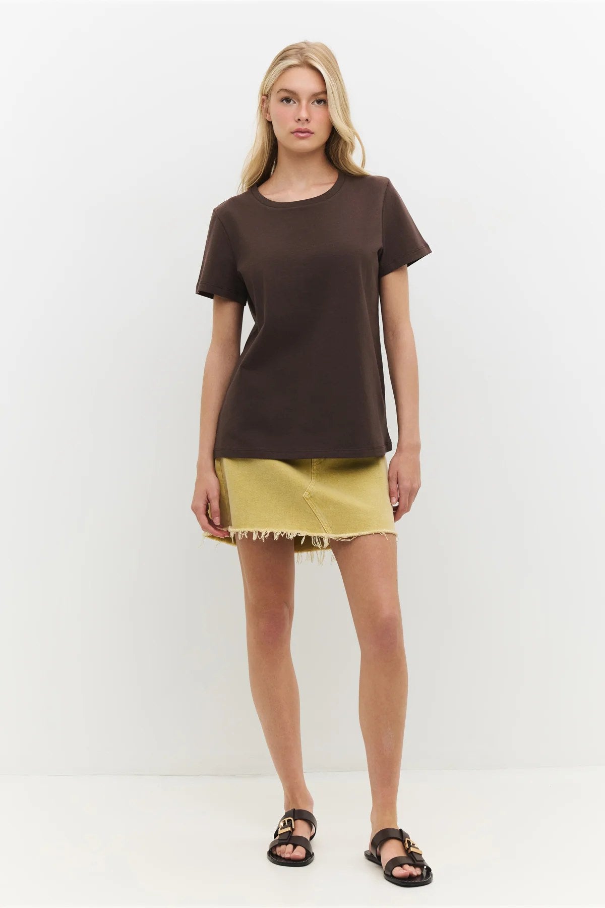 Basic-T-Shirt mit Rundhalsausschnitt