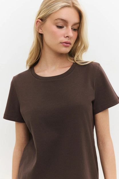 Basic-T-Shirt mit Rundhalsausschnitt