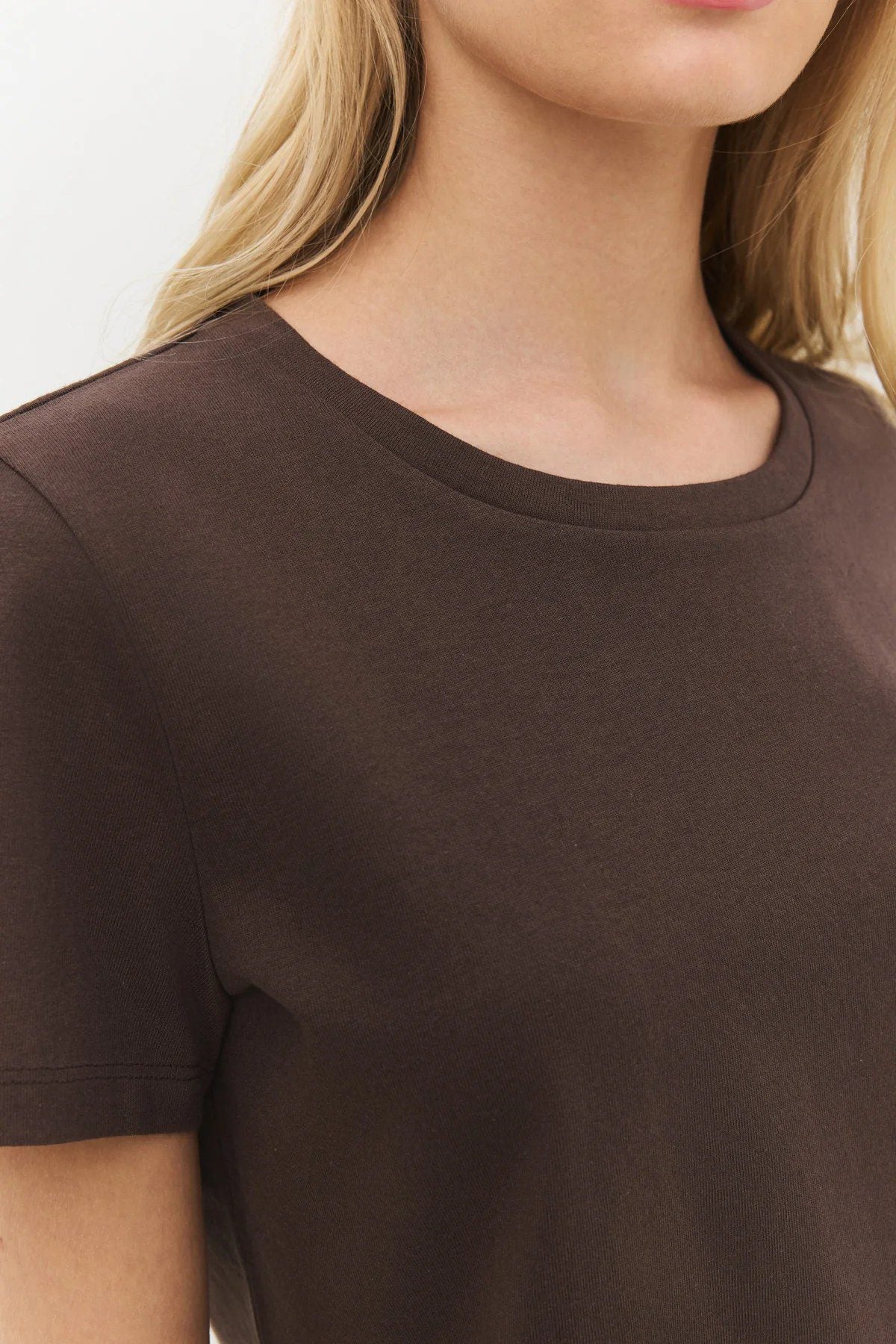 Basic-T-Shirt mit Rundhalsausschnitt