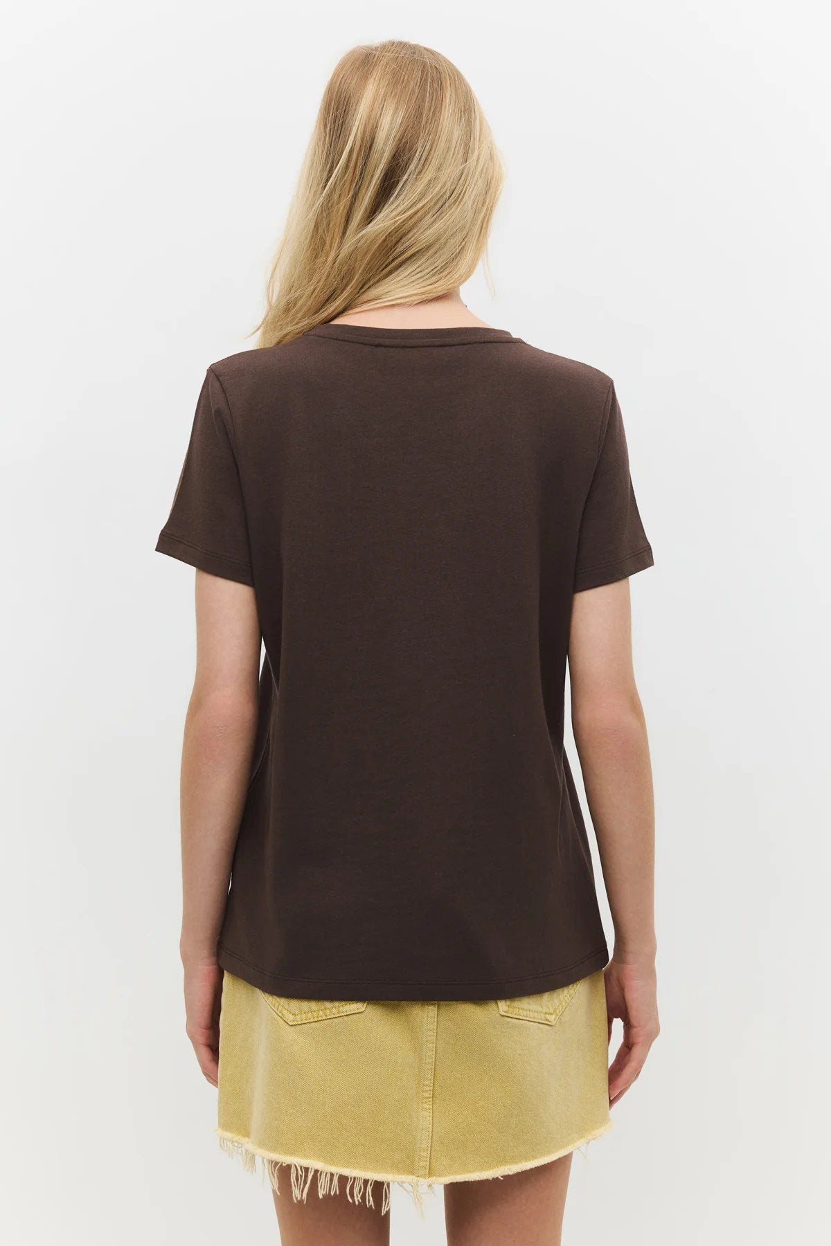 Basic-T-Shirt mit Rundhalsausschnitt