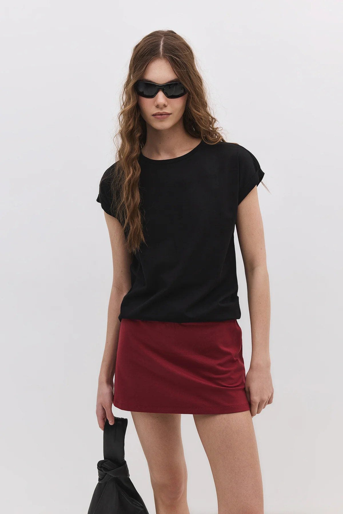 Basic-T-Shirt mit Rundhalsausschnitt