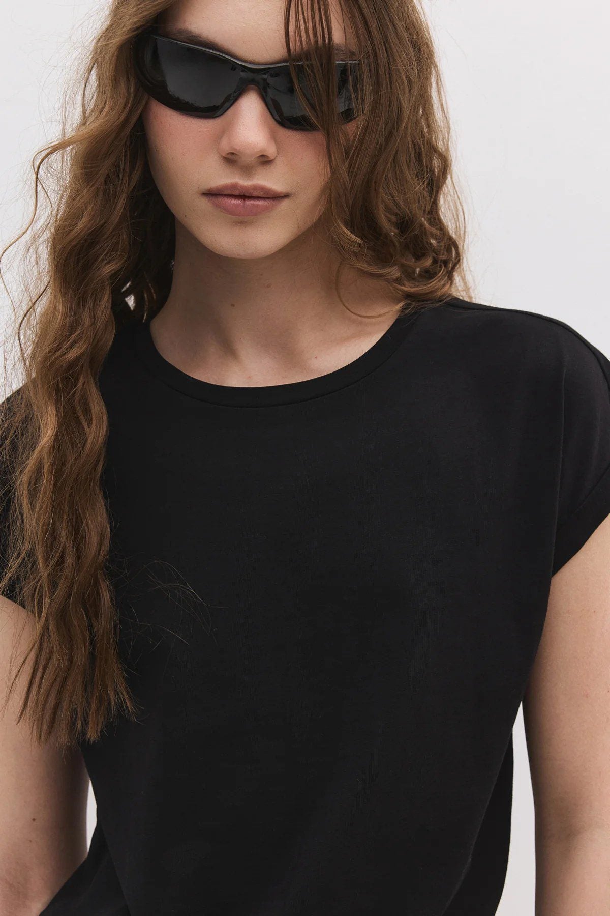 Basic-T-Shirt mit Rundhalsausschnitt