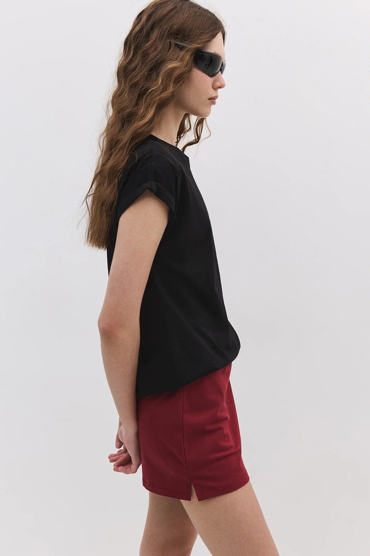 Basic-T-Shirt mit Rundhalsausschnitt